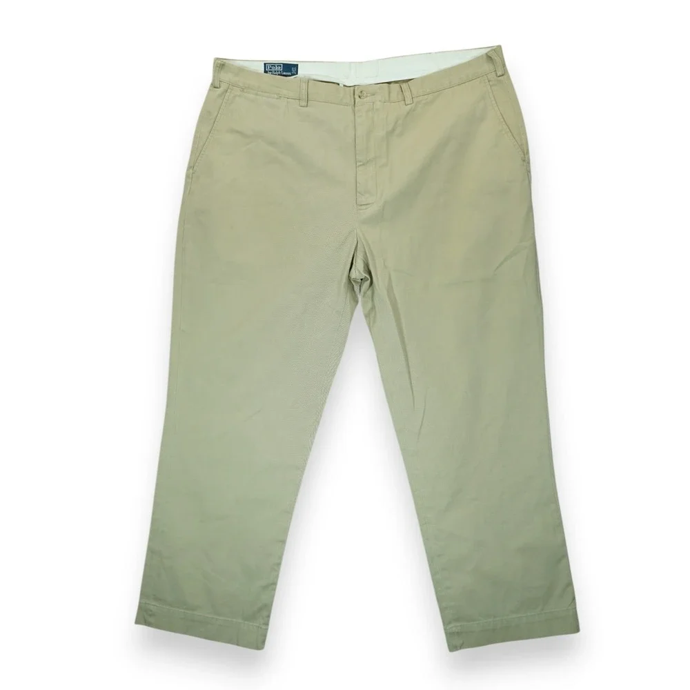 Vintage Polo Ralph Lauren Chino Pants Mens Size 44B-30 Big ~ Beige‎ ~ Sri Lanka